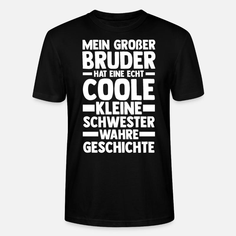 Geschwister Brüder Schwester Bruder - Stanley/Stella Unisex Bio-T-Shirt CRAFTER - Schwarz