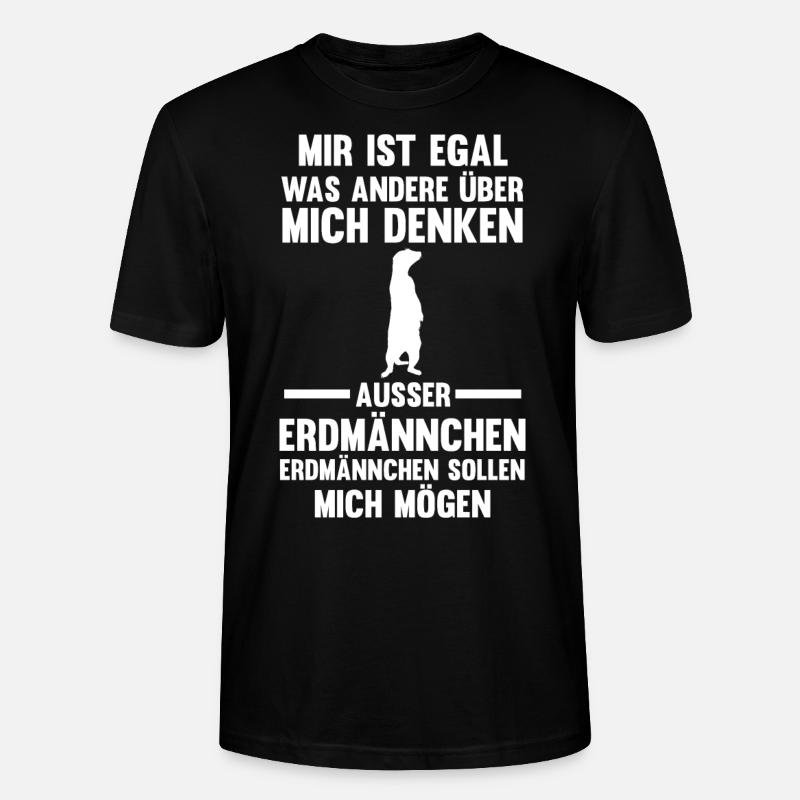 Erdmännchen - Stanley/Stella Unisex Bio-T-Shirt CRAFTER - Schwarz