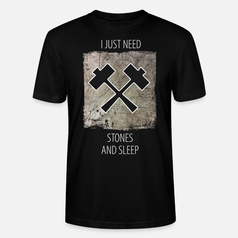 Steinmetz Steinbildhauer Spruch - Stanley/Stella Unisex Bio-T-Shirt CRAFTER - Schwarz