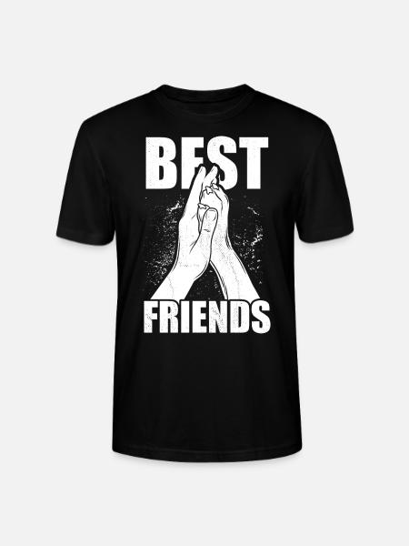 Hand + Dog Paw - Best Friends - Dog Fan - Stanley/Stella CRAFTER Unisex Organic T-Shirt - black