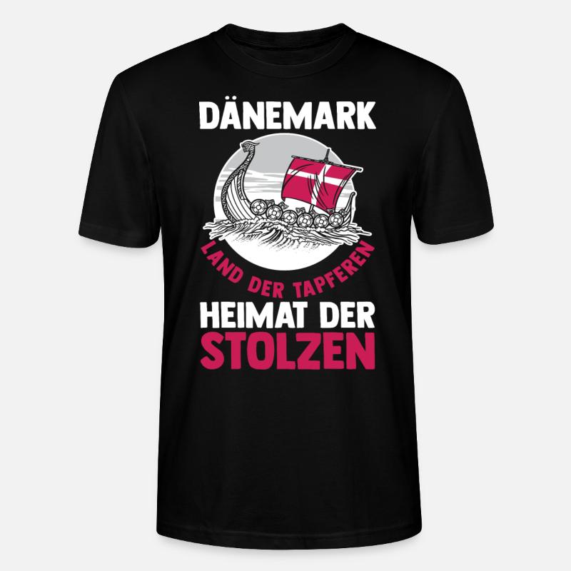 Dänen Dänisch Dänemark - Stanley/Stella Unisex Bio-T-Shirt CRAFTER - Schwarz