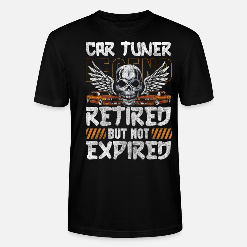 Car Engine Classic - Stanley/Stella CRAFTER Unisex Organic T-Shirt - black