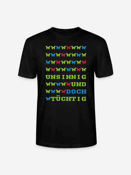nonsensical proficient gift saying butterfly - Stanley/Stella CRAFTER Unisex Organic T-Shirt - black