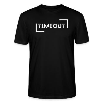 Timeout - Stanley/Stella Unisex Bio-T-Shirt CRAFTER - Schwarz - Vorne - Alina (178cm) & Michal (187cm)