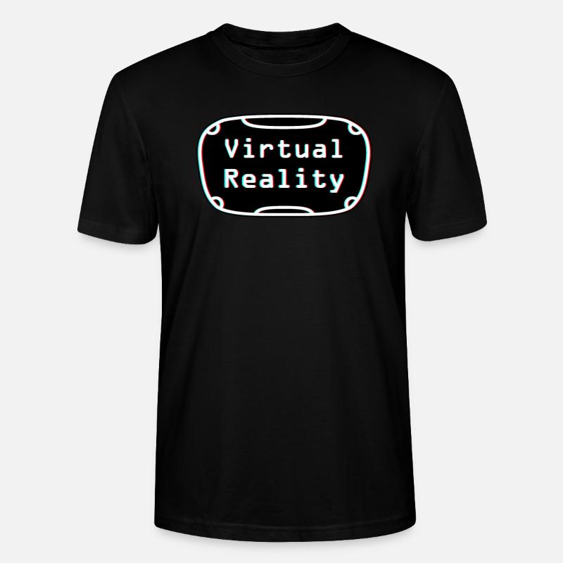 Virtual-Reality-Erlebnis - VR-Headset-Design - Stanley/Stella Unisex Bio-T-Shirt CRAFTER - Schwarz