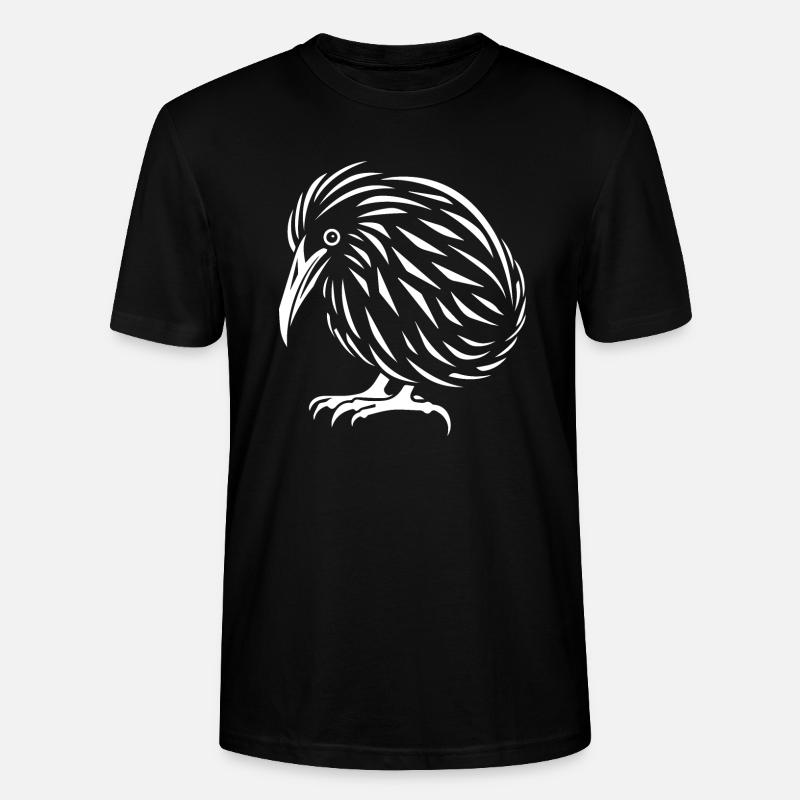 Kiwi Oiseau - T-shirt bio CRAFTER Stanley Stella Unisexe - noir