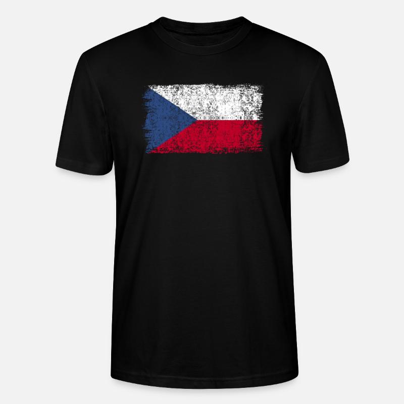 Drapeau tchèque République tchèque - T-shirt bio CRAFTER Stanley Stella Unisexe - noir
