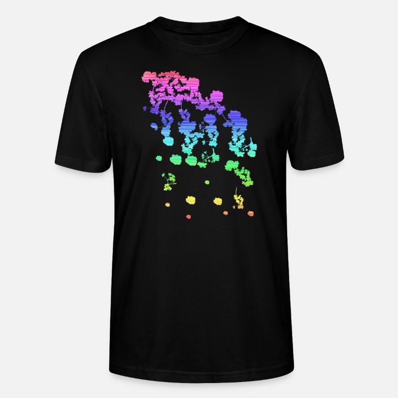 blüten,kirschblüte,regenbogen,bunt,LGBT - Stanley/Stella Unisex Bio-T-Shirt CRAFTER - Schwarz