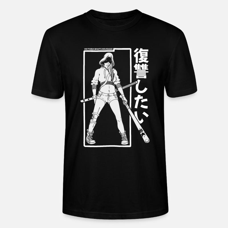Guerrier à capuche avec chauve-souris - T-shirt bio CRAFTER Stanley Stella Unisexe - noir