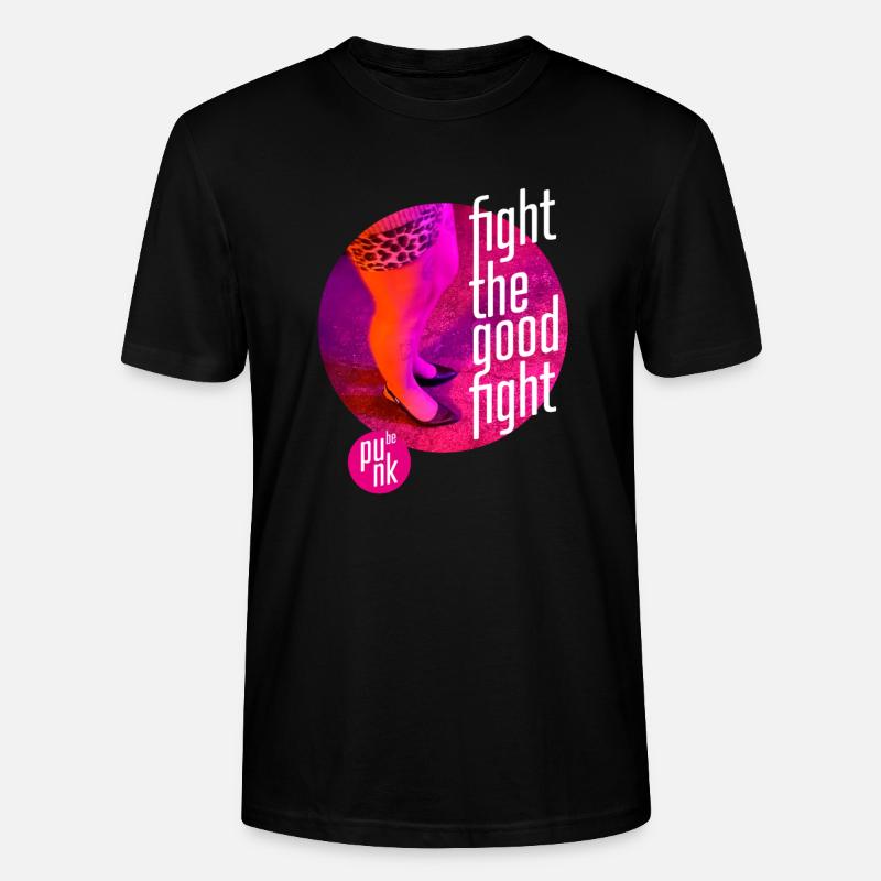 ThinkBick_Fight_the_good_fight_2026_4 - T-shirt bio CRAFTER Stanley Stella Unisexe - noir