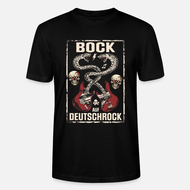 Bock auf Deutschrock - Stanley/Stella Unisex Bio-T-Shirt CRAFTER - Schwarz