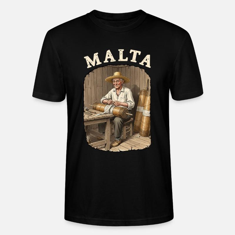 Malta Pyro Fireworks - Stanley/Stella Unisex Bio-T-Shirt CRAFTER - Schwarz