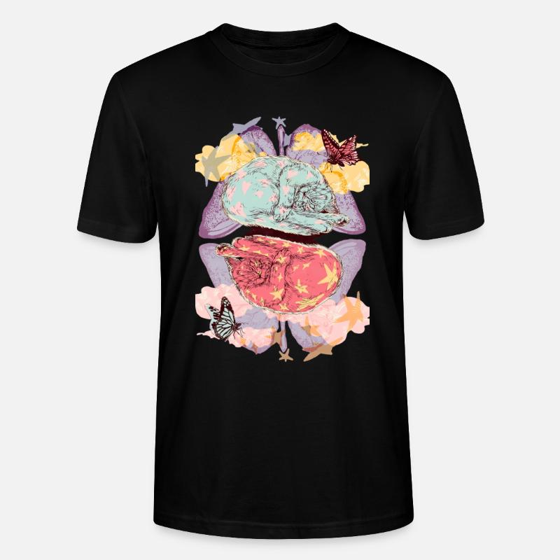 RÊVES DE CHATON - T-shirt bio CRAFTER Stanley Stella Unisexe - noir