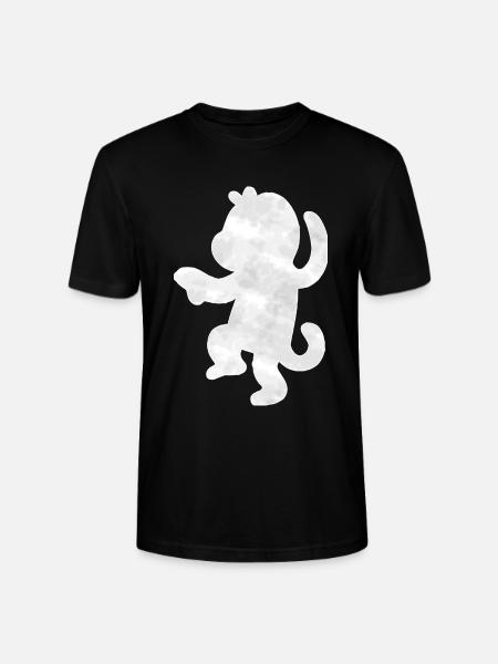 Affe Silhouette - Stanley/Stella Unisex Bio-T-Shirt CRAFTER - Schwarz