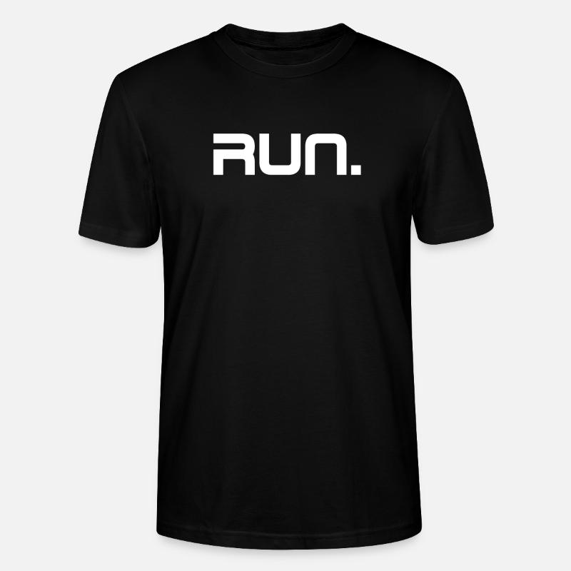 Run run - Stanley/Stella CRAFTER Unisex Organic T-Shirt - black