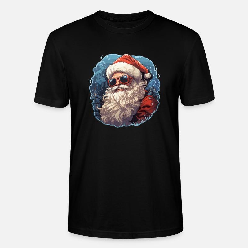 Weihnachtsmann - Illustration - Stanley/Stella Unisex Bio-T-Shirt CRAFTER - Schwarz