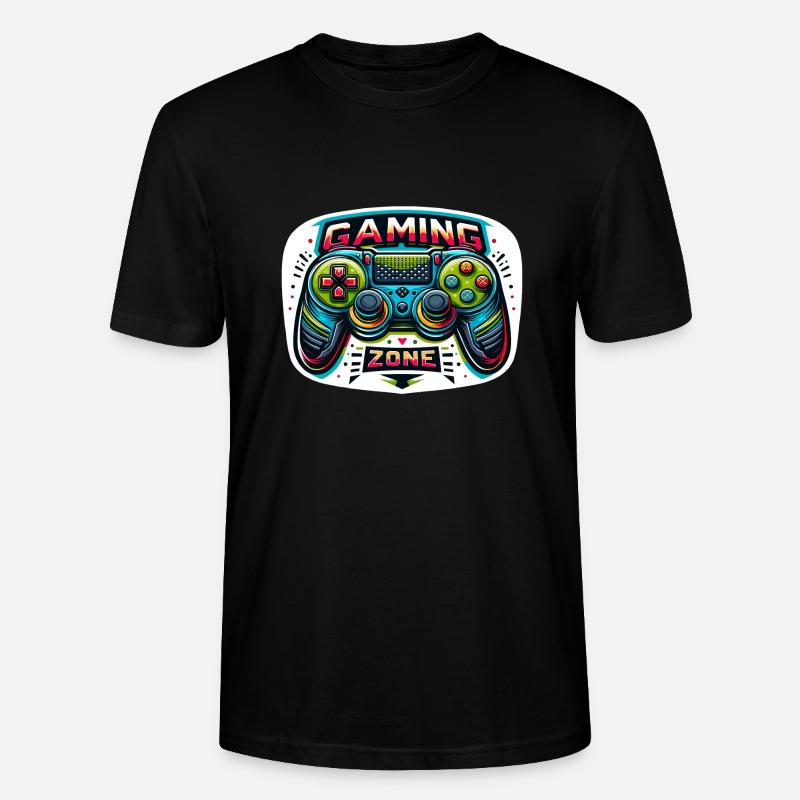 Gaming Zone - Controller Illustration - Stanley/Stella Unisex Bio-T-Shirt CRAFTER - Schwarz
