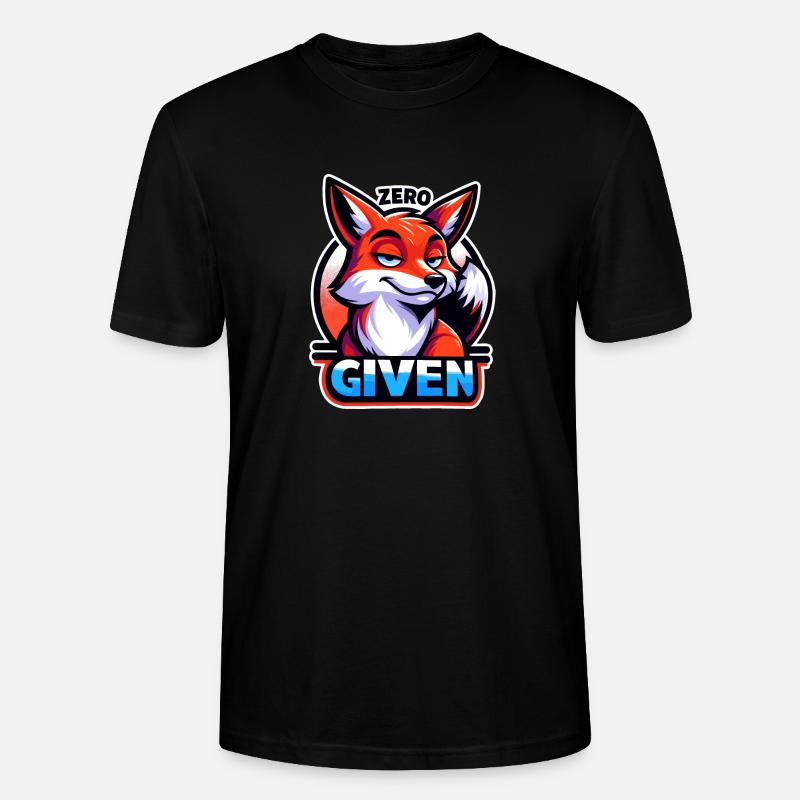 Zero Given - Fuchs Illustration - Stanley/Stella Unisex Bio-T-Shirt CRAFTER - Schwarz