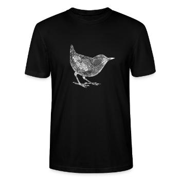 Vogel - Stanley/Stella Unisex Bio-T-Shirt CRAFTER - Schwarz - Vorne - Alina (178cm) & Michal (187cm)