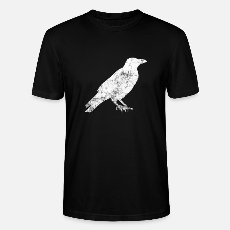 Krähe - Stanley/Stella Unisex Bio-T-Shirt CRAFTER - Schwarz