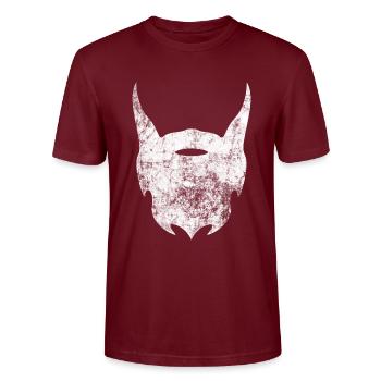 beard - Stanley/Stella CRAFTER Unisex Organic T-Shirt - burgundy - Front - Alina (178cm) & Michal (187cm)