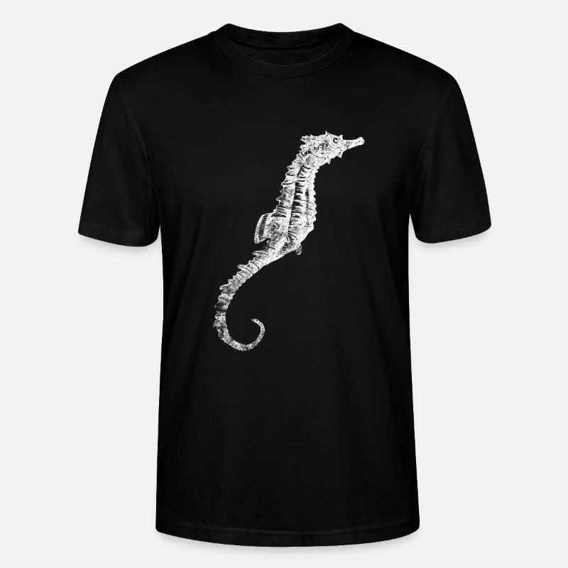 Seepferdchen - Stanley/Stella Unisex Bio-T-Shirt CRAFTER - Schwarz