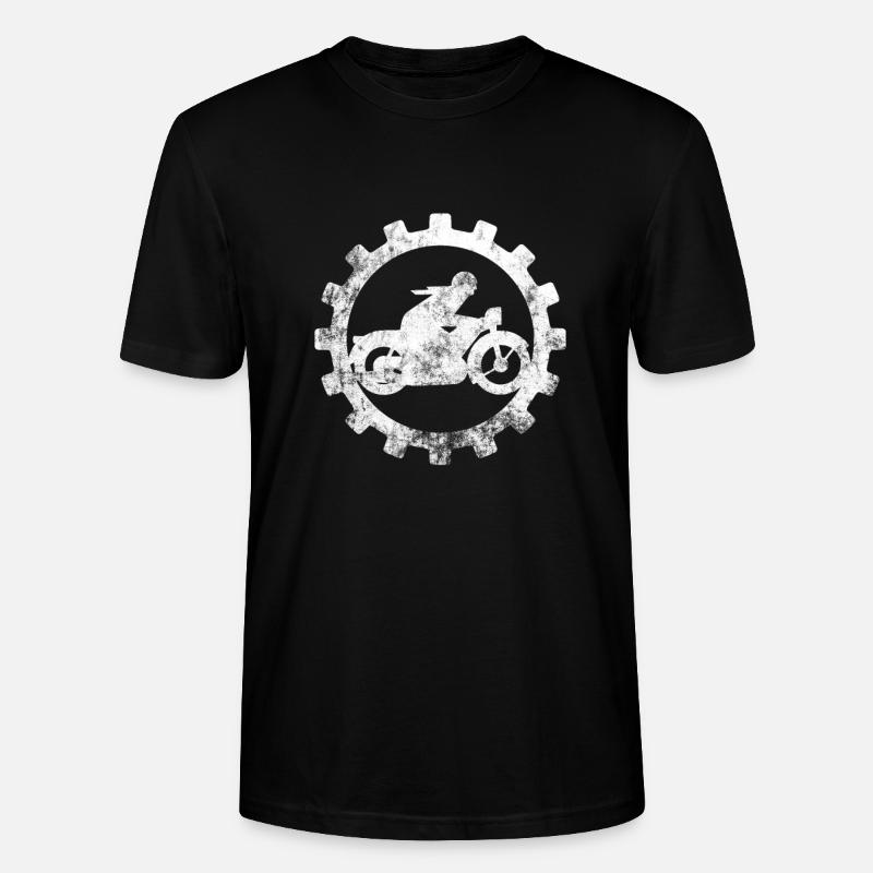 Motorradfahrer - Stanley/Stella Unisex Bio-T-Shirt CRAFTER - Schwarz