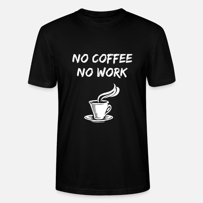 Café - T-shirt bio CRAFTER Stanley Stella Unisexe - noir
