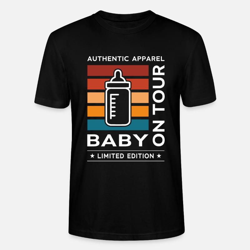 Baby on Tour - Stanley/Stella Unisex Bio-T-Shirt CRAFTER - Schwarz