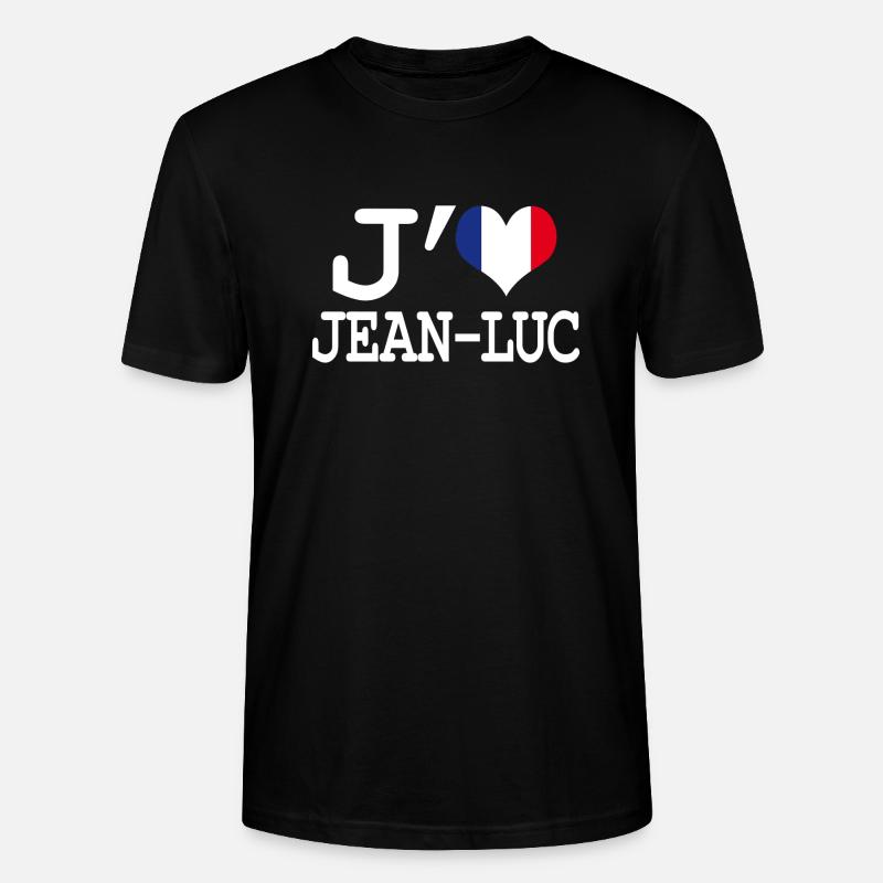 Ich liebe jean-luc - Stanley/Stella Unisex Bio-T-Shirt CRAFTER - Schwarz