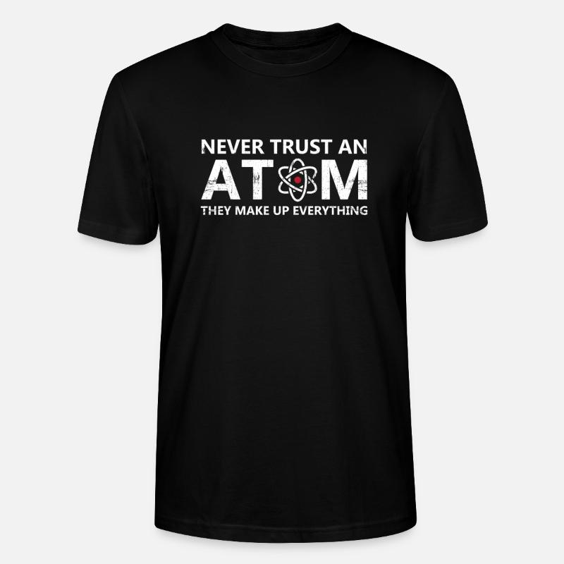 Everything is atom - Stanley/Stella CRAFTER Unisex Organic T-Shirt - black