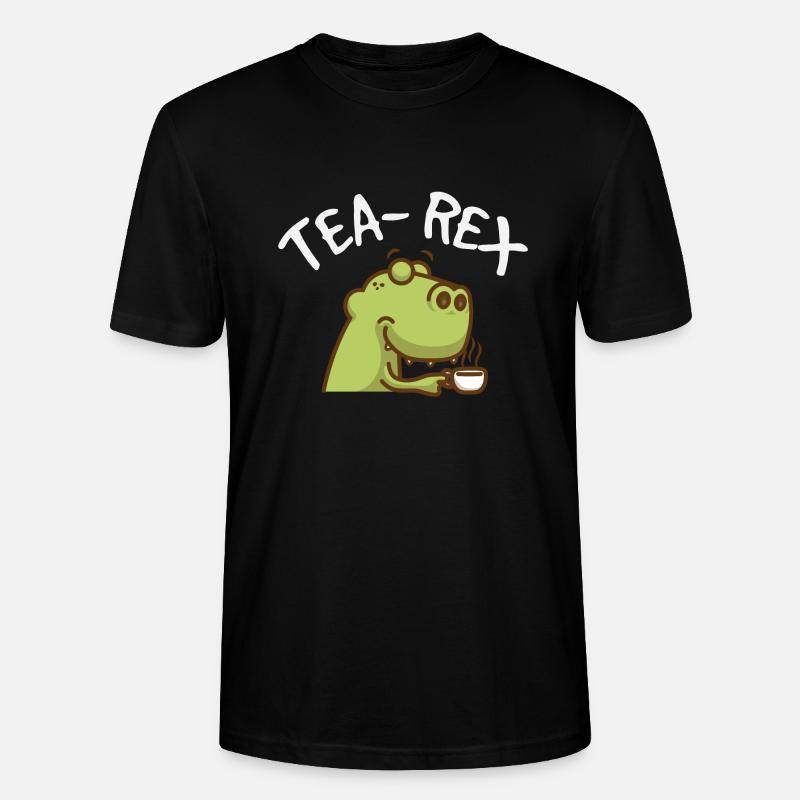 Tea Rex - Stanley/Stella Unisex Bio-T-Shirt CRAFTER - Schwarz