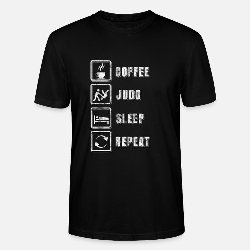 Judo-Kämpfer-Routine - Stanley/Stella Unisex Bio-T-Shirt CRAFTER - Schwarz