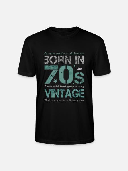 70s the seventies 70's 70s - Stanley/Stella CRAFTER Unisex Organic T-Shirt - black