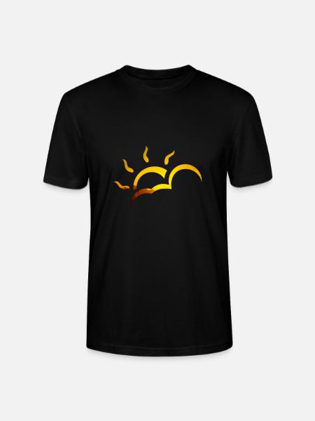 Sun - Stanley/Stella CRAFTER Unisex Organic T-Shirt - black