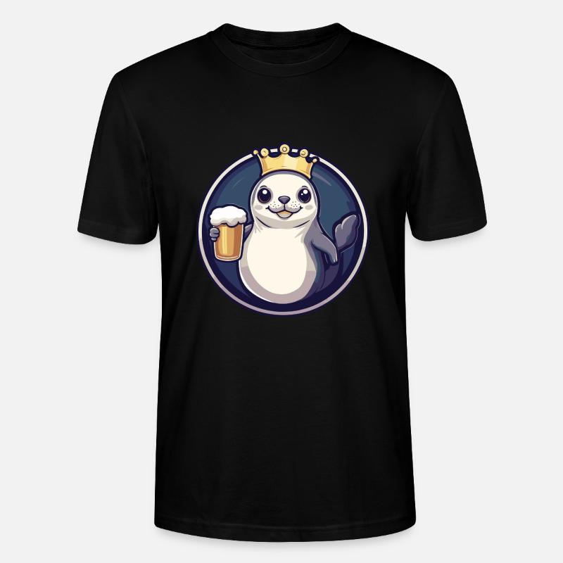 Robbe Tier Bier - Stanley/Stella Unisex Bio-T-Shirt CRAFTER - Schwarz