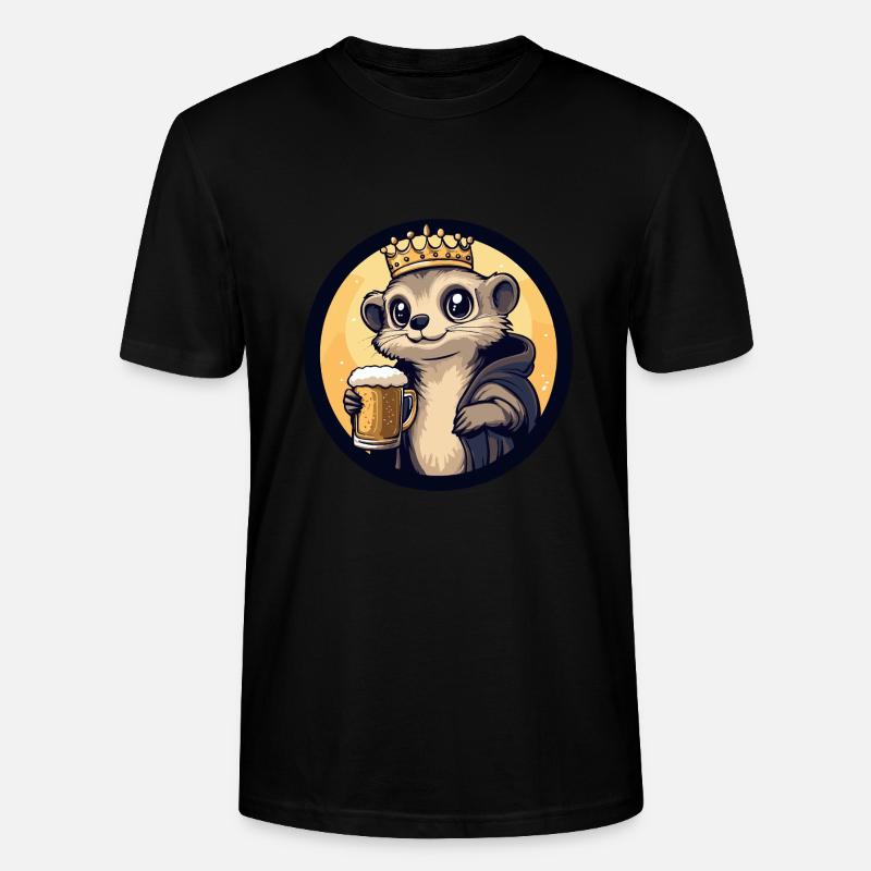 Erdmännchen Bier - Stanley/Stella Unisex Bio-T-Shirt CRAFTER - Schwarz