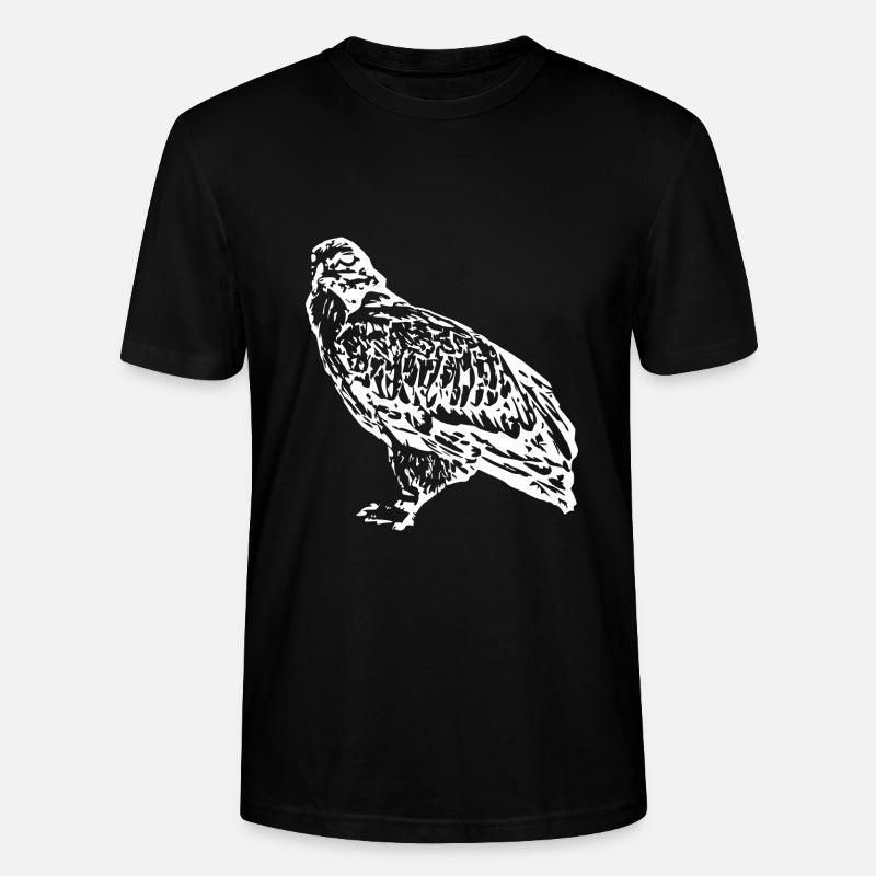 Falken Vogel Vögel - Stanley/Stella Unisex Bio-T-Shirt CRAFTER - Schwarz