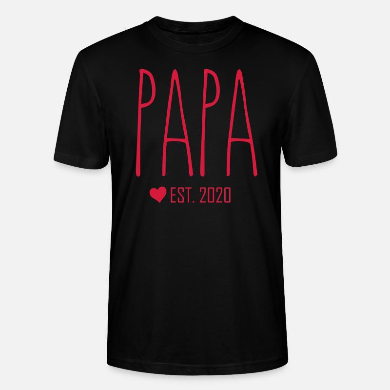 PAPA EST2020 - Stanley/Stella Unisex Bio-T-Shirt CRAFTER - Schwarz