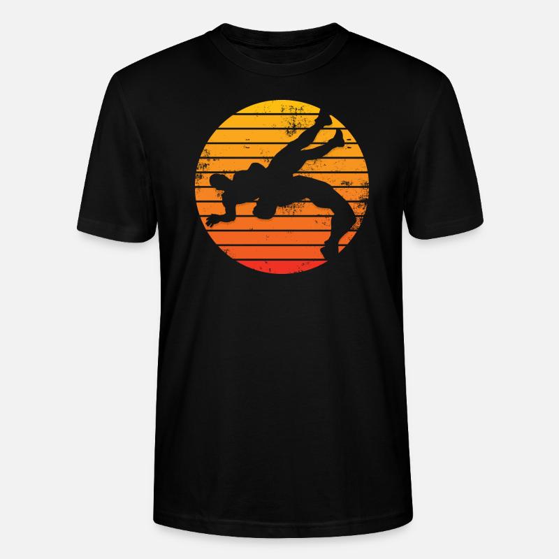 Retro Ringer - Stanley/Stella Unisex Bio-T-Shirt CRAFTER - Schwarz