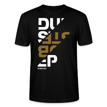 Dubstep sliced - Stanley/Stella CRAFTER Unisex Organic T-Shirt - black - Front - Alina (178cm) & Michal (187cm)
