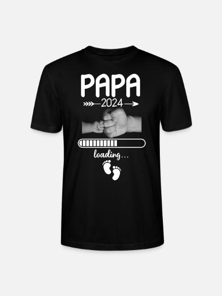 Papa 2024 Loading - Stanley/Stella Unisex Bio-T-Shirt CRAFTER - Schwarz