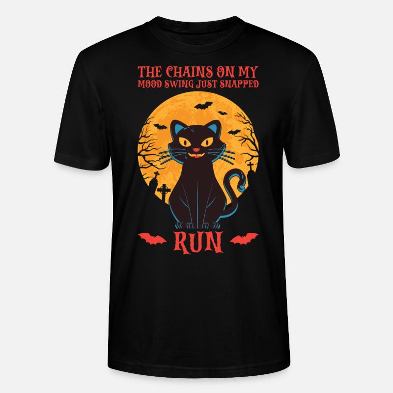 Sorcière chat d’Halloween - T-shirt bio CRAFTER Stanley Stella Unisexe - noir
