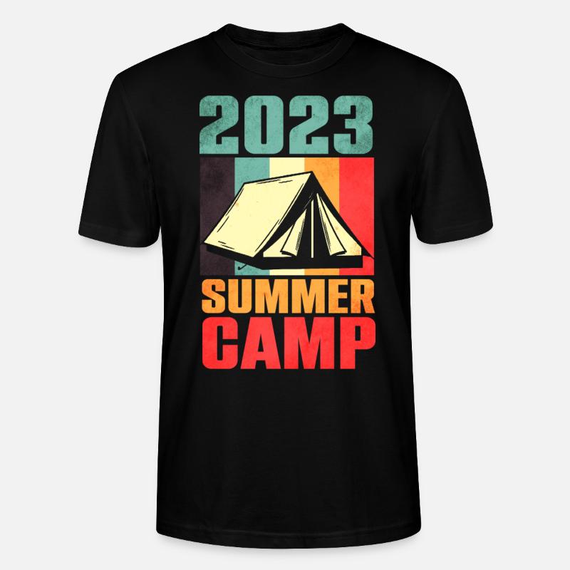 Camp d’été Camping 2023 - T-shirt bio CRAFTER Stanley Stella Unisexe - noir