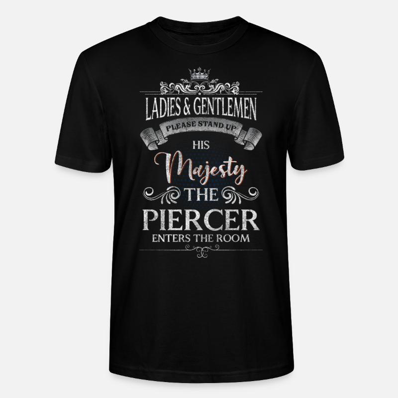 Piercer Kunst Beruf Stecker - Stanley/Stella Unisex Bio-T-Shirt CRAFTER - Schwarz