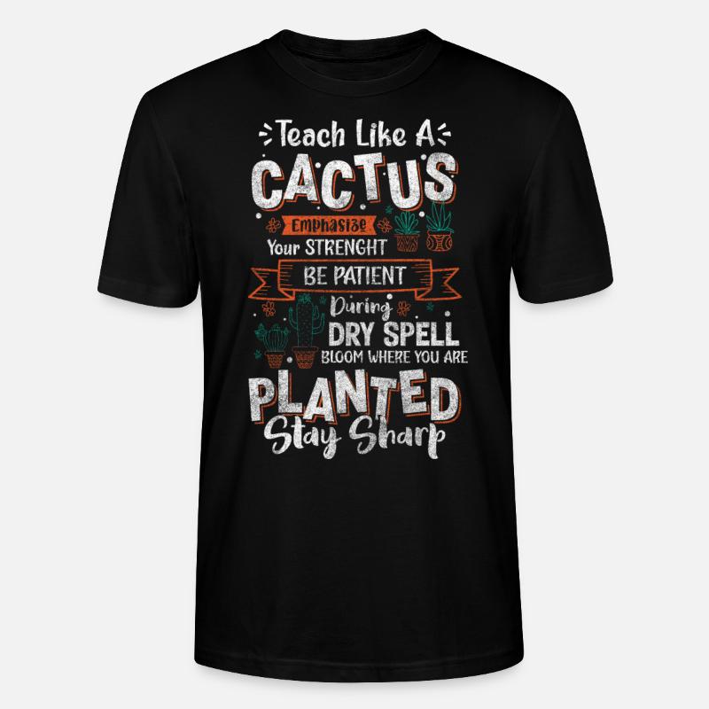 Eau de cacture - T-shirt bio CRAFTER Stanley Stella Unisexe - noir