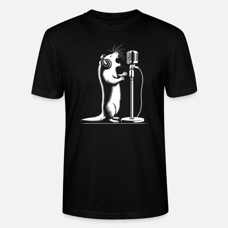 Gesang der Erdmännchen - Stanley/Stella Unisex Bio-T-Shirt CRAFTER - Schwarz