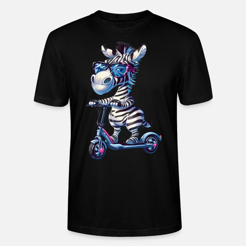 Zebra Roller - Stanley/Stella Unisex Bio-T-Shirt CRAFTER - Schwarz