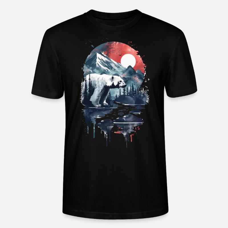 Polar Bär - Stanley/Stella Unisex Bio-T-Shirt CRAFTER - Schwarz