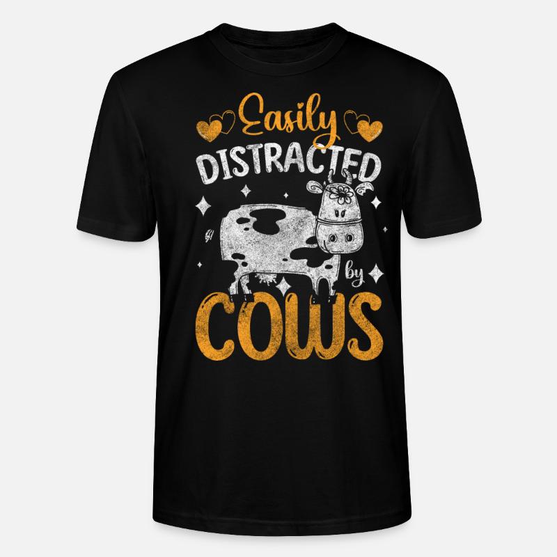 Kuh Stall Milchbauer - Stanley/Stella Unisex Bio-T-Shirt CRAFTER - Schwarz